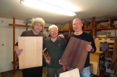 With master luthier Gerhard Schnabl & Prof. Frank Bungarten 