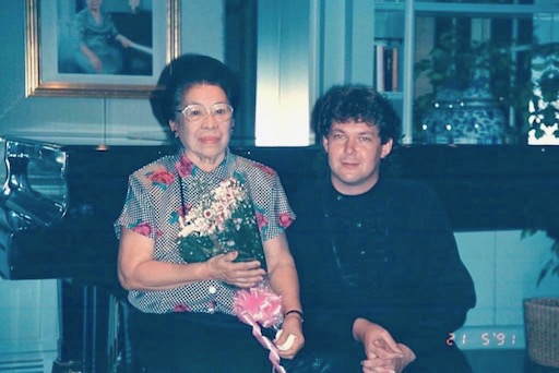 With composer Thanpuying Puangroi Apaiwong