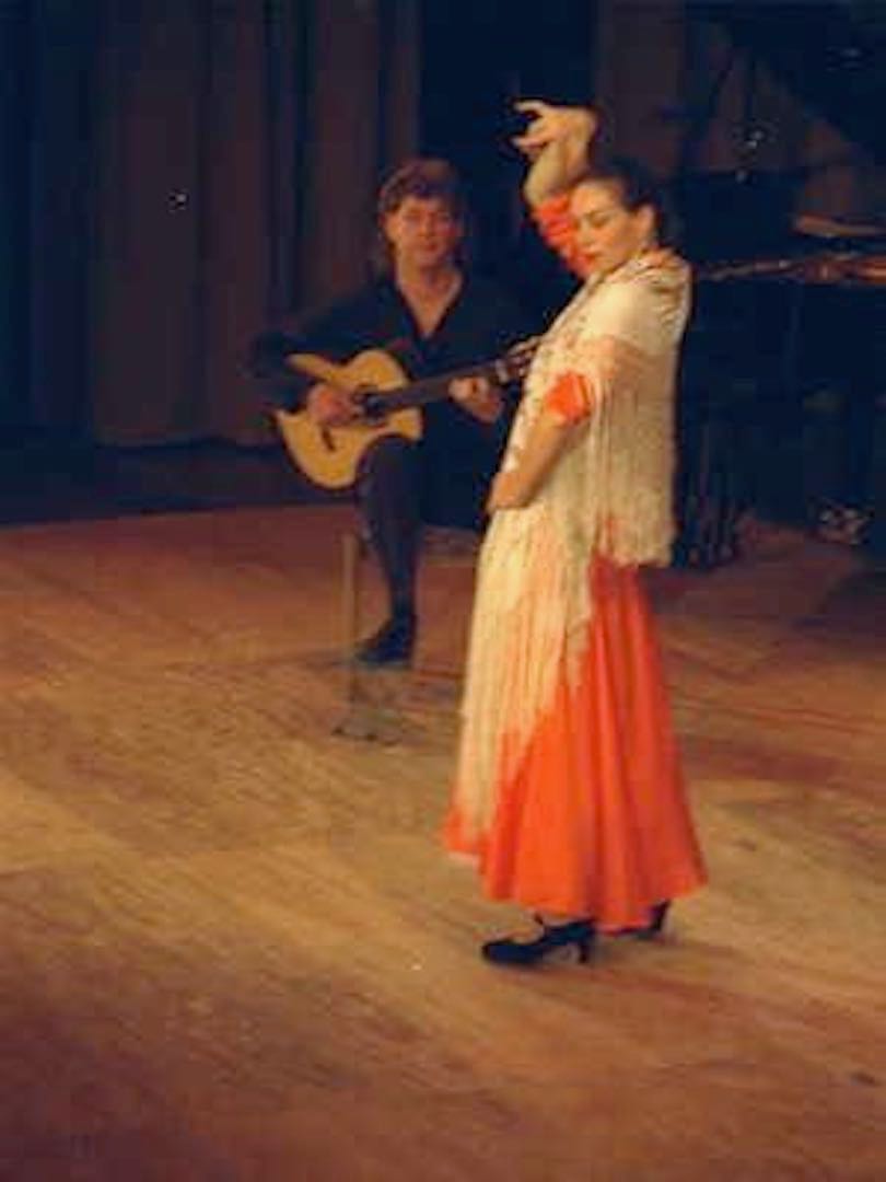 Performing with flamenco dancer Nina Corti in Germany
