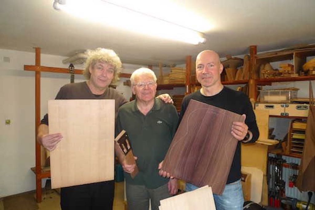 With luthier Gerhard Schnabl & Prof. Frank Bungarten